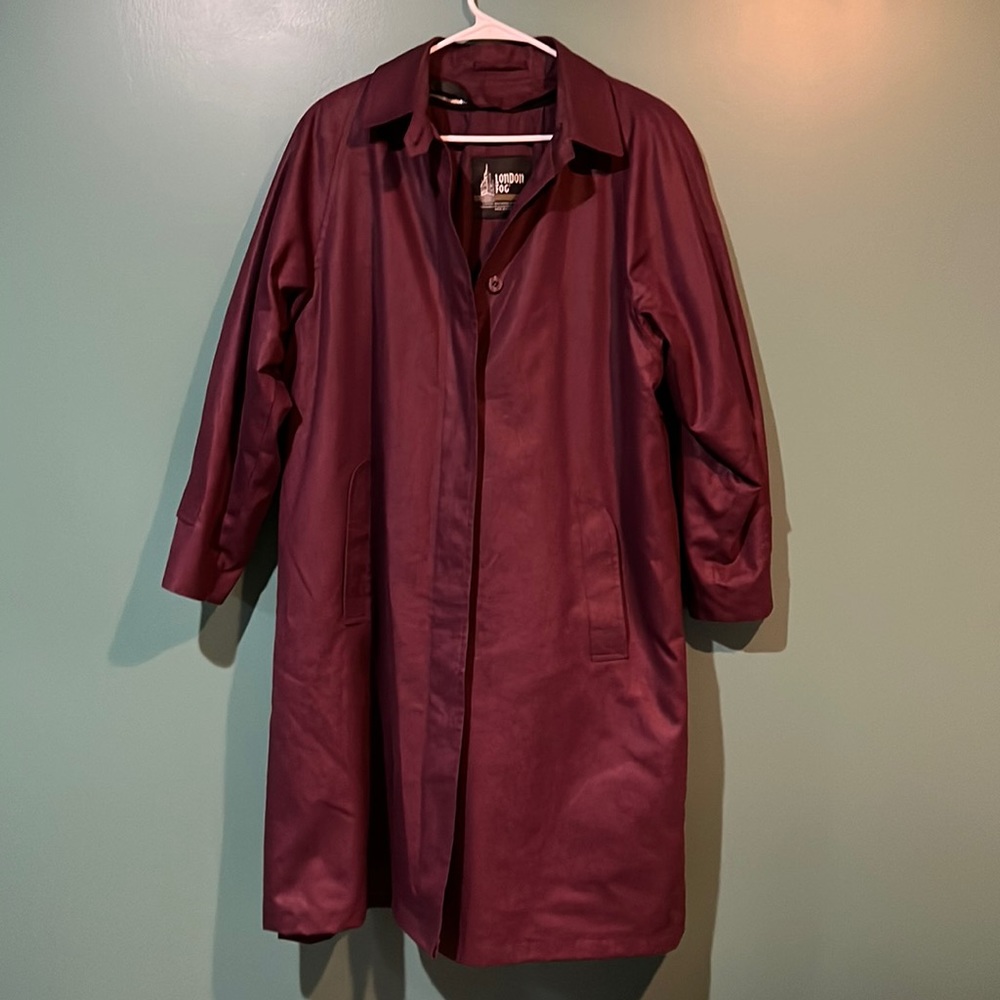 Vintage London Fog Trench Coat Size 16 Reg